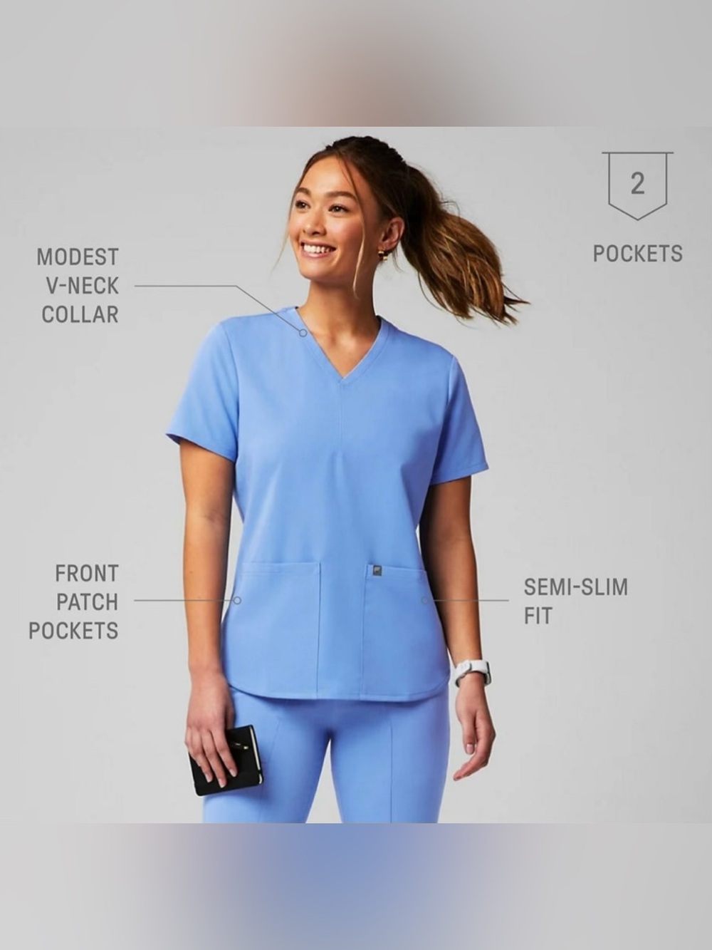 Fabletics scrub top